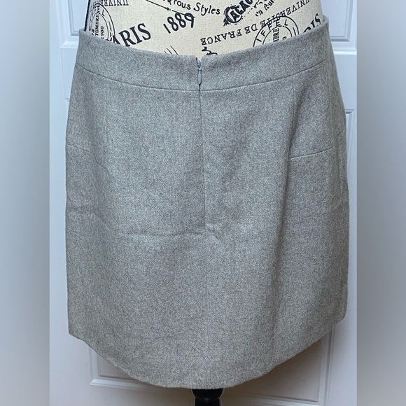 J Crew Wool Blend Gray Skirt - Picture 2 of 6